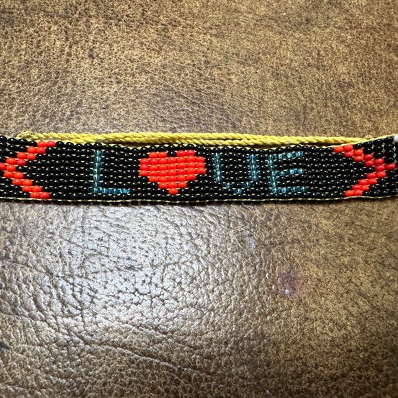 Jewelry - 3/$33 Handmade “LOVE” Bead Bracelet from Colombia by the Emberá People’s.
